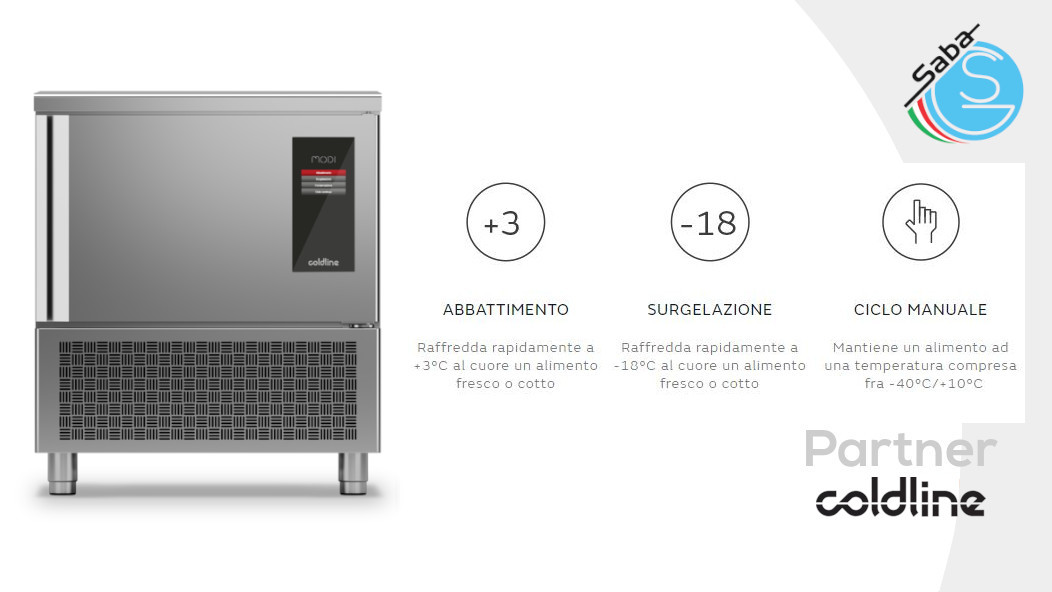 PRODOTTO/I: Abbattitore Modi Up -40°+10°C 6 teglie GN-EN P 800 mm W6U COLDLINE