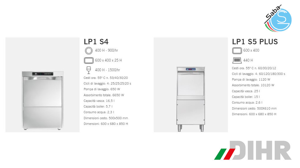 PRODOTTO/I: Lavaoggetti serie LP DIHR