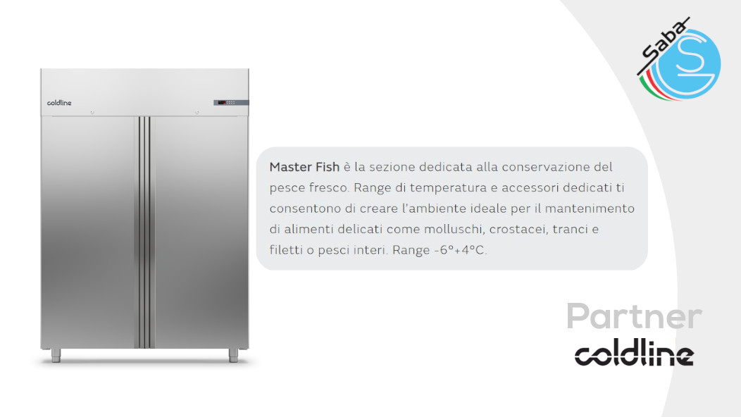 PRODOTTO/I: Frigorifero per pescheria 1400 lt -6°+4°C A140/2P COLDLINE