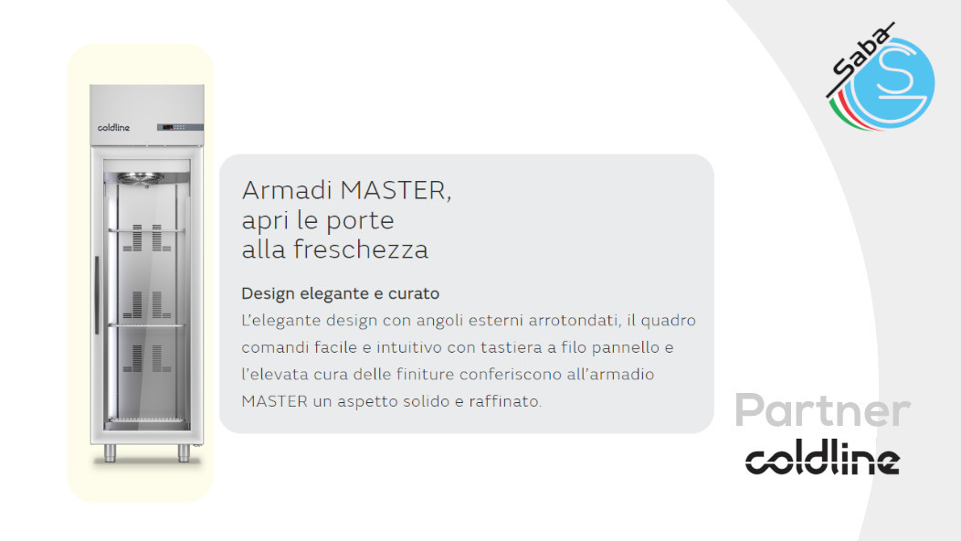 PRODOTTO/I: Armadio freezer Master 500 lt -18°-22° A50/1BV COLDLINE