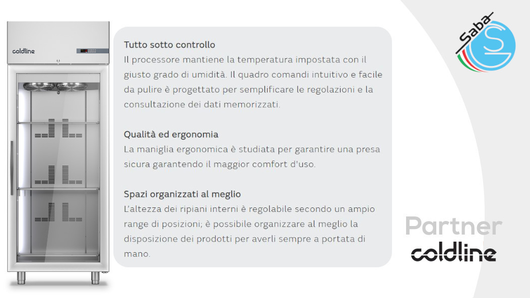 PRODOTTO/I: Armadio frigorifero Master 600 lt -2°+8°C A60/1MV COLDLINE