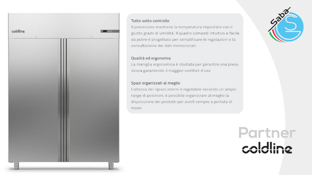 PRODOTTO/I: Armadio frigorifero Master 1200 lt 0°+10°C A120/2N COLDLINE