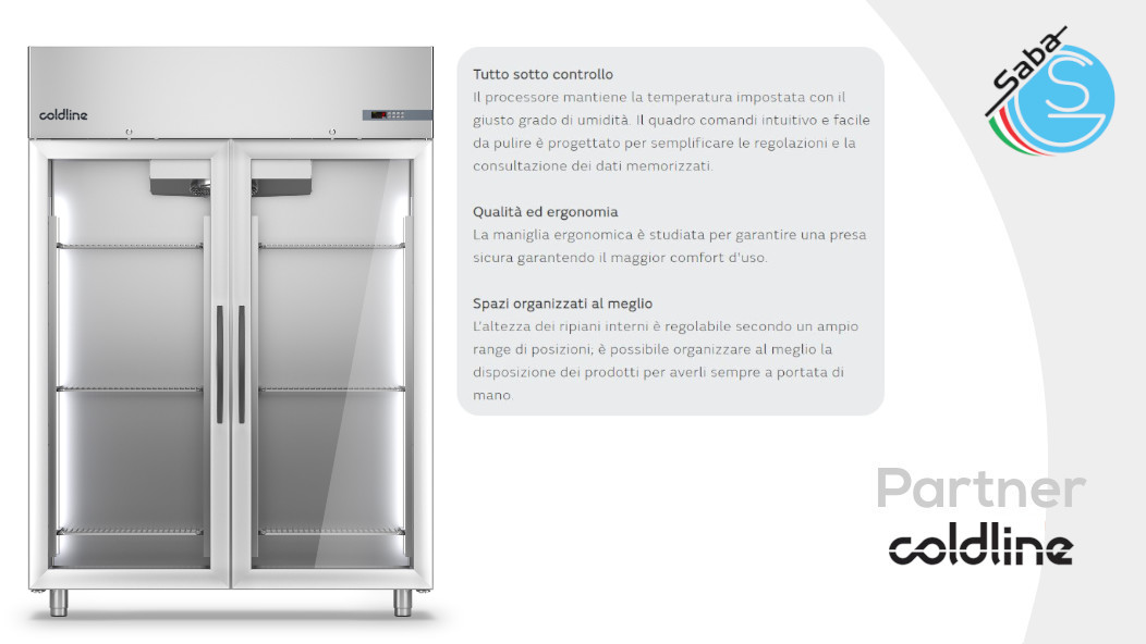 PRODOTTO/I: Armadio frigorifero Master 1200 lt 0°+10°C A120/2NV COLDLINE
