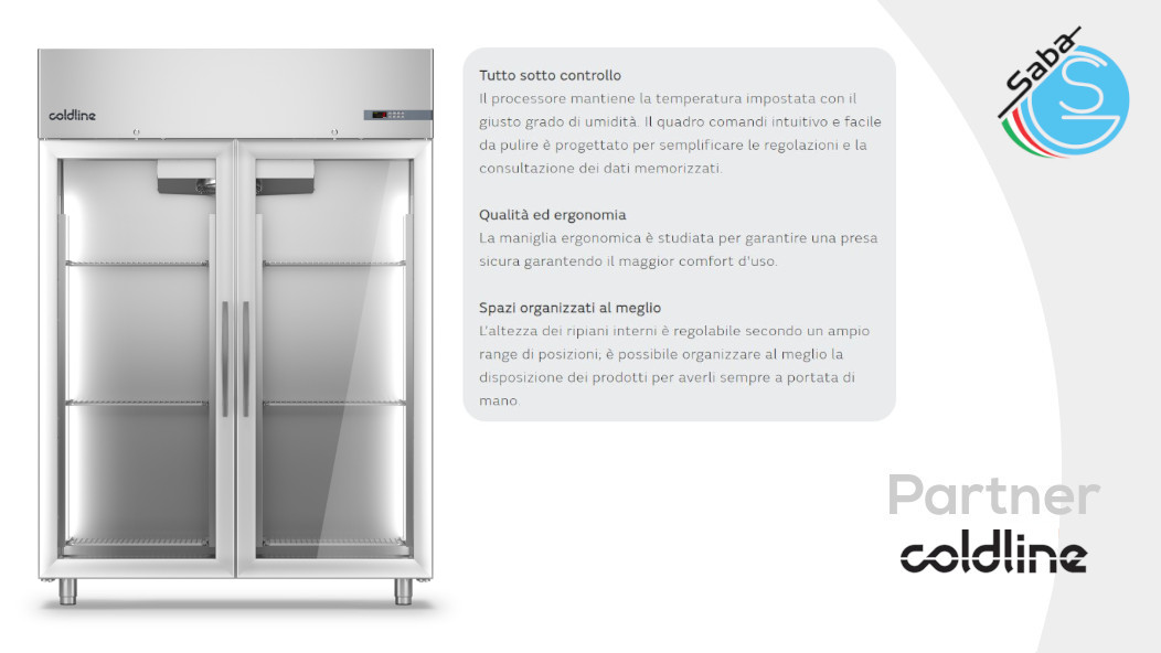 PRODOTTO/I: Armadio frigorifero Master 1400 lt -2°+8°C A140/2MV COLDLINE