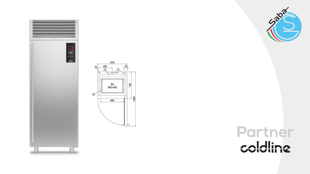 PRODOTTO/I: Armadio Fermalievitazione multifunzione 1 porta AF30/1T COLDLINE