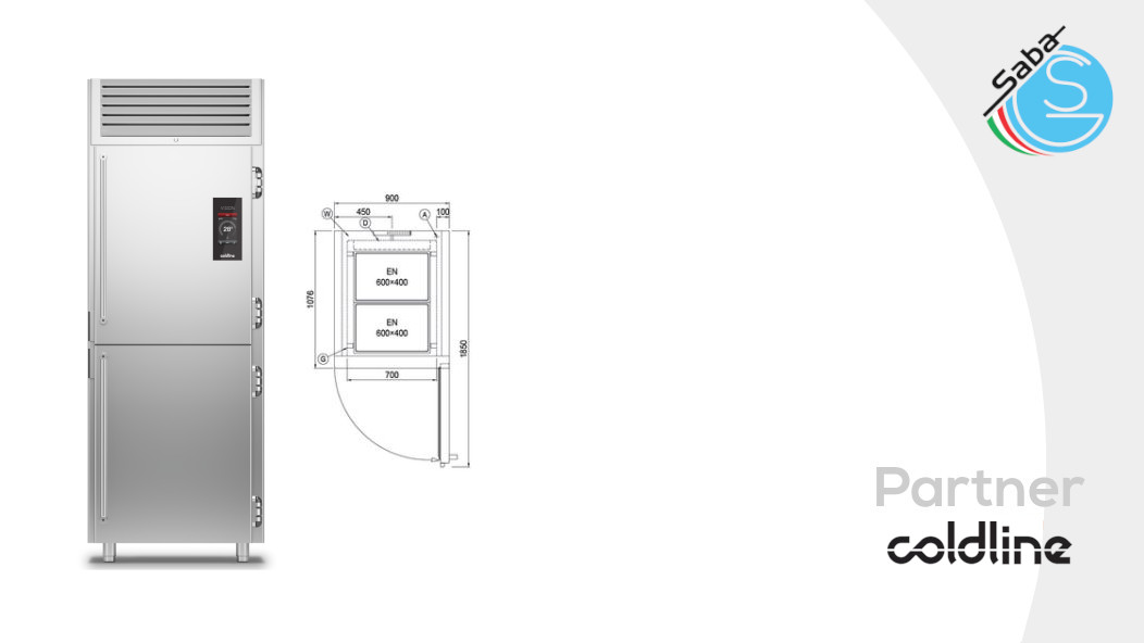 PRODOTTO/I: Armadio Fermalievitazione multifunzione 2 porte AF80/2T COLDLINE