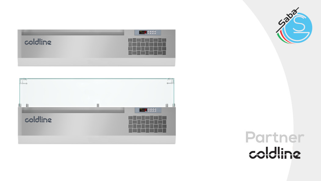 PRODOTTO/I: Vetrina porta ingredienti 1300 mm GN1/3 +2°+10°C COLDLINE