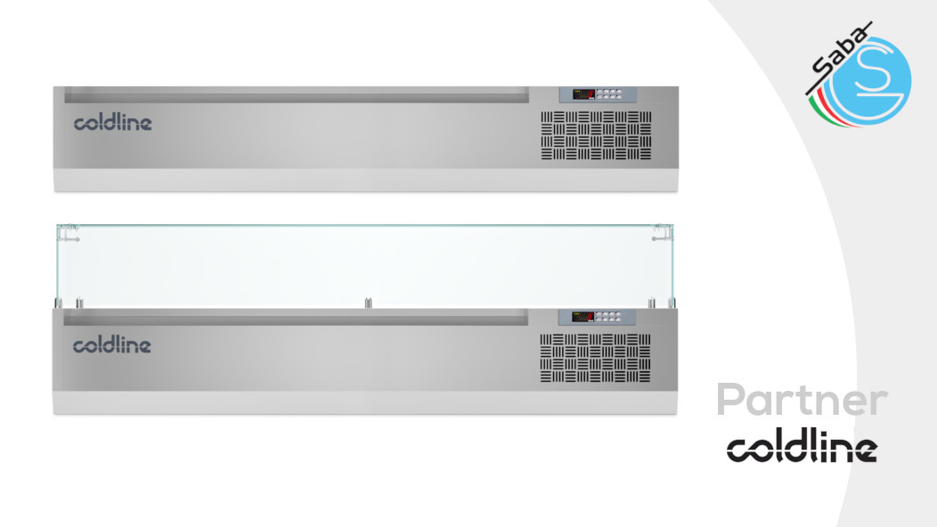 PRODOTTO/I: Vetrina porta ingredienti 1600 mm GN1/3 +2°+10°C COLDLINE