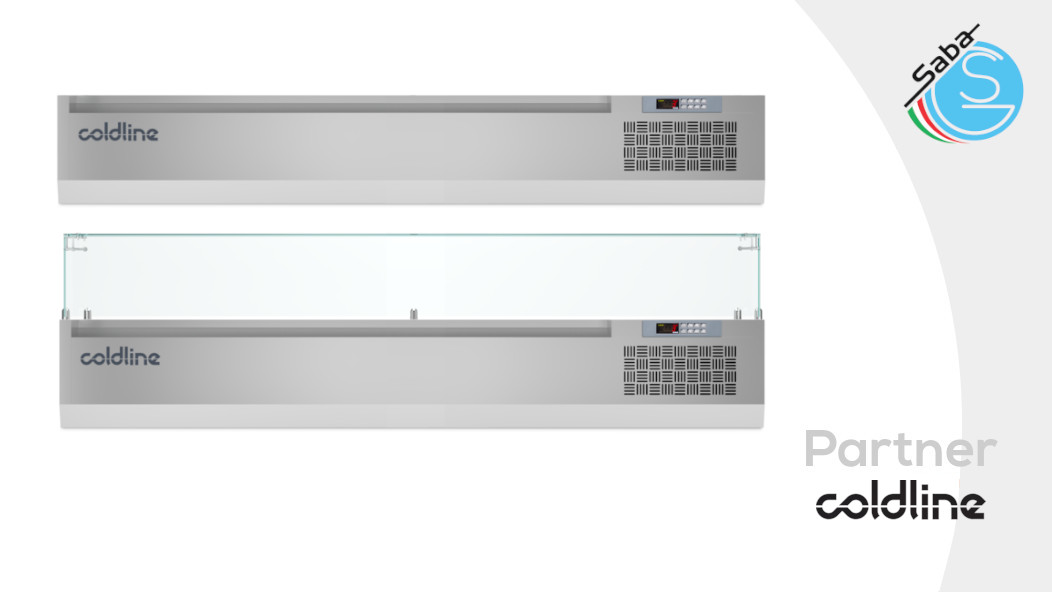 PRODOTTO/I: Vetrina porta ingredienti 1795 mm GN1/3 +2°+10°C COLDLINE