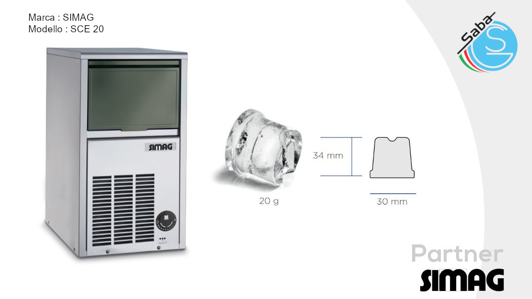 PRODOTTO/I: Fabbricatore di ghiaccio SCE 20 SIMAG