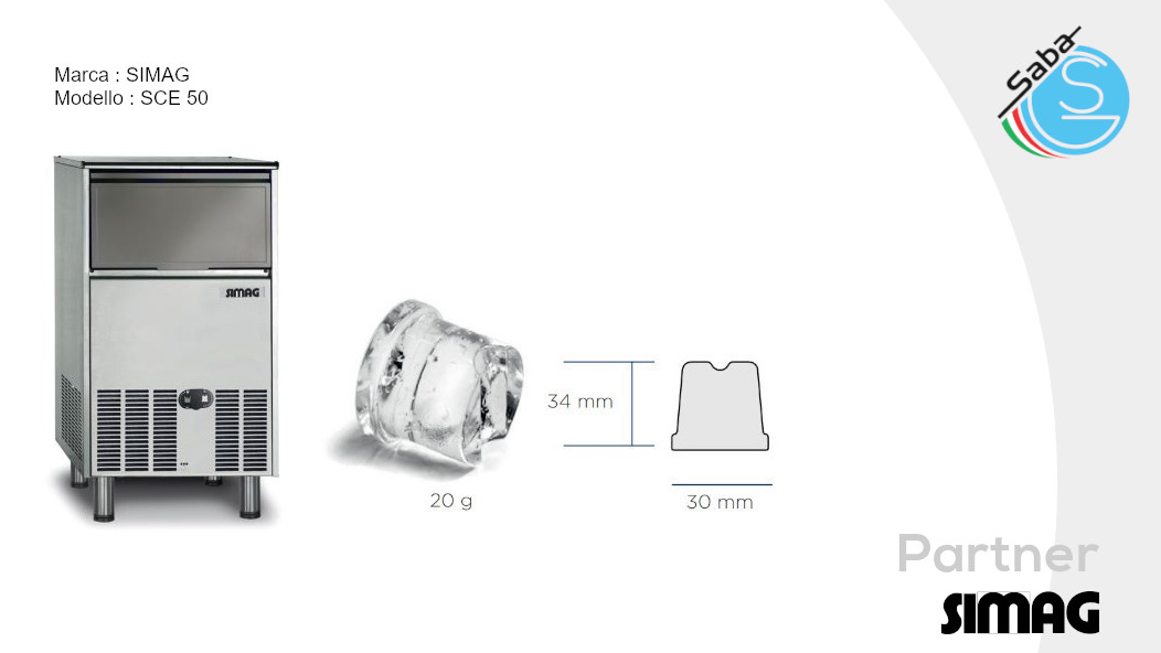 PRODOTTO/I: Fabbricatore di Ghiaccio SCE 50 SIMAG