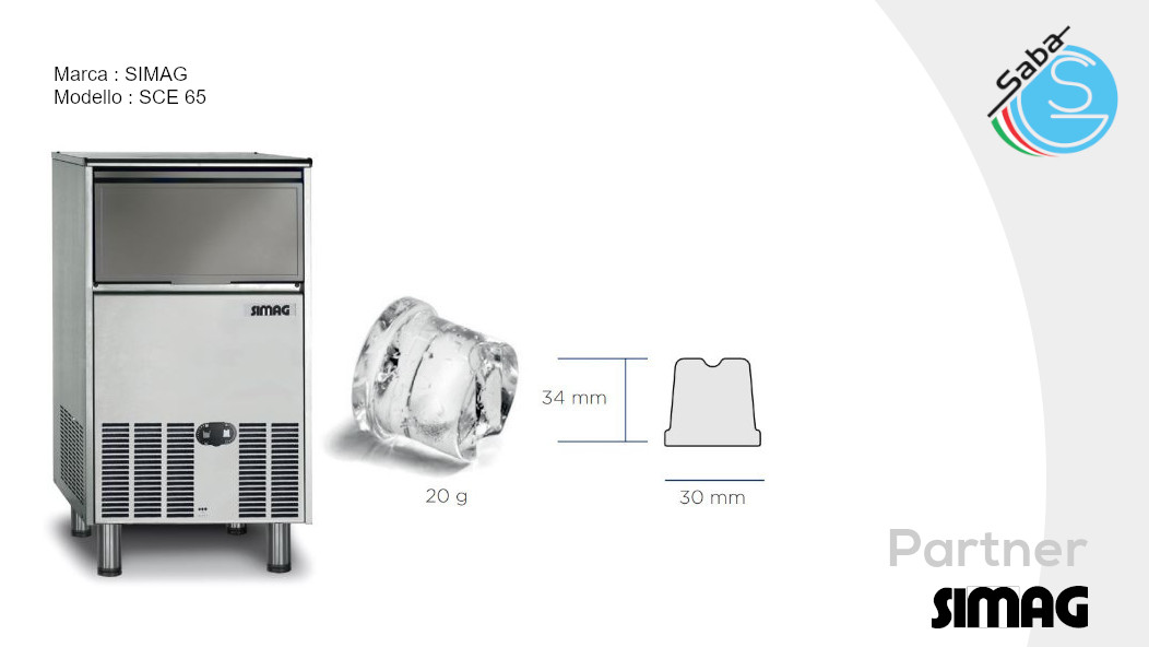 PRODOTTO/I: Fabbricatore di Ghiaccio SCE 65 SIMAG