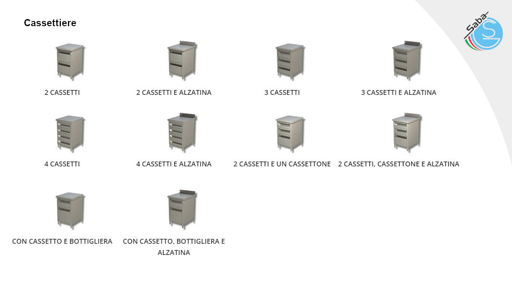 PRODOTTO/I: Cassettiere