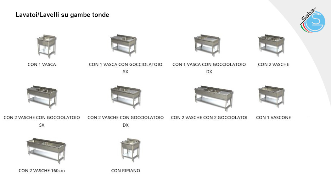 PRODOTTO/I: Lavelli su gambe tonde