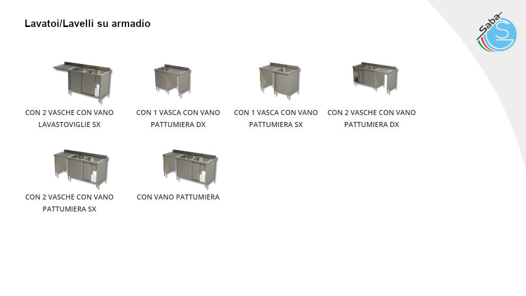PRODOTTO/I: Lavelli su armadio