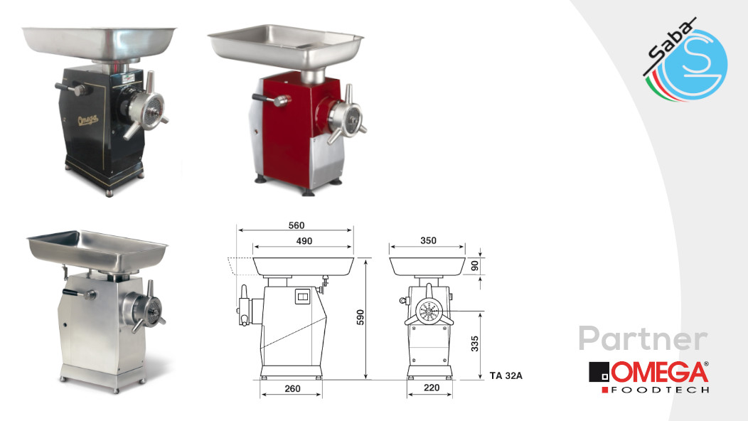 PRODOTTO/I: TRITACARNE DA BANCO TA 32 OMEGA