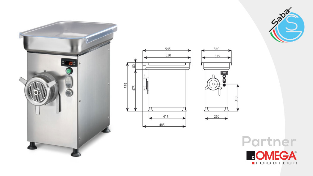 PRODOTTO/I: TRITACARNE REFRIGERATO A/E32R OMEGA