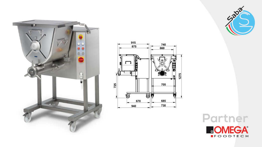 PRODOTTO/I: TRITACARNE CON MESCOLATORE C/E902 OMEGA