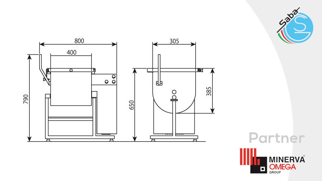 PRODOTTO/I: Mescolatore carne da banco monopala C/E MM30 MINERVA OMEGA