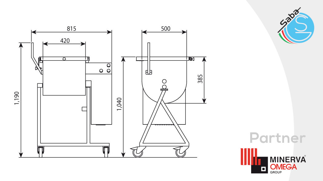 PRODOTTO/I: Mescolatore carne da laboratorio bipala C/E MB50 MINERVA OMEGA