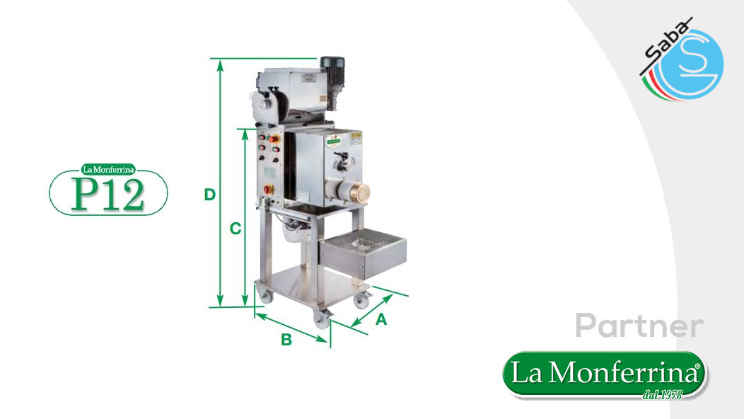 PRODOTTO/I: Macchina per la pasta P12 - La Monferrina