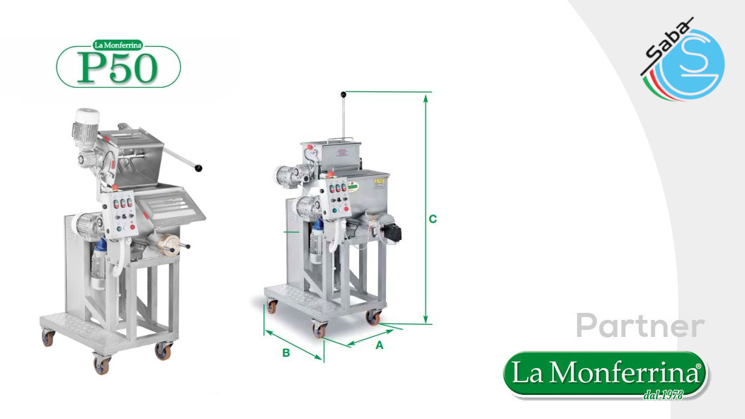 PRODOTTO/I: Macchina per la pasta P50 - La Monferrina