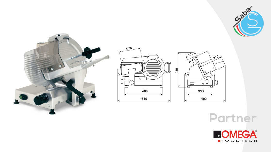 PRODOTTO/I: Affettatrice a gravità 300 GLT OMEGA