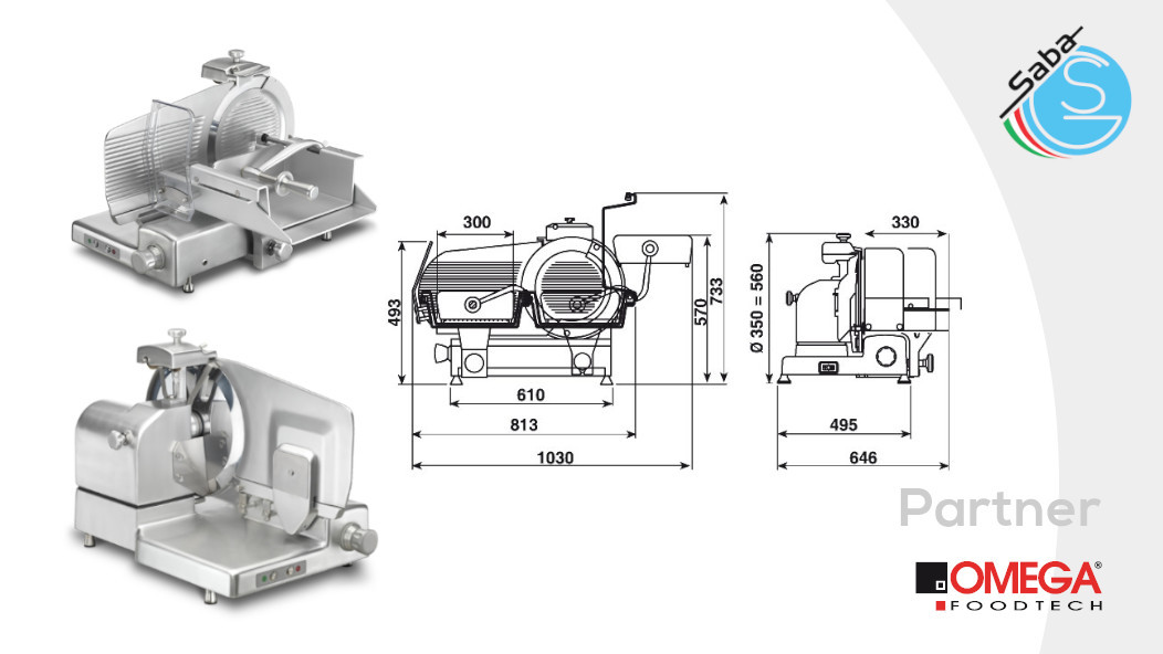 PRODOTTO/I: Affettatrice verticale carni VM 350 OMEGA