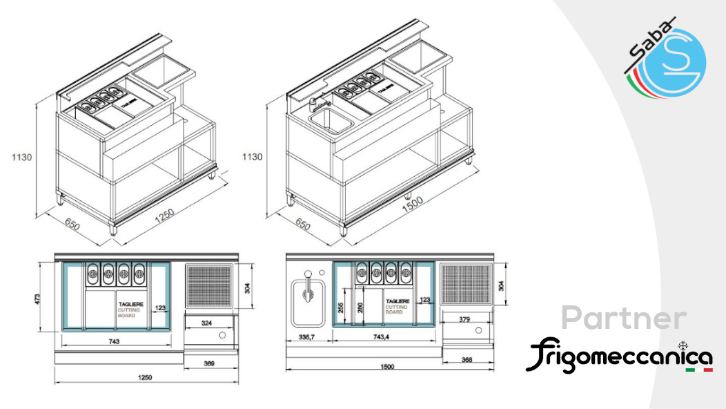 PRODOTTO/I: Workstation cocktail  - semilavorato - FRIGOMECCANICA