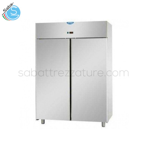 Armadio refrigerato 1200 0/+10 °C 2 porte - Dimensioni: cm 142x70x203/210H - Peso: Kg 135 - Alimentazione: 230 V, 50 Hz - Assorbimento: W 570