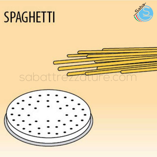 Trafila spaghetti 0 - 2 mm per macchina pasta fresca PF40EN / MPF4N / PF25EN / MPF2.5N / MPF2.5CN FIMAR