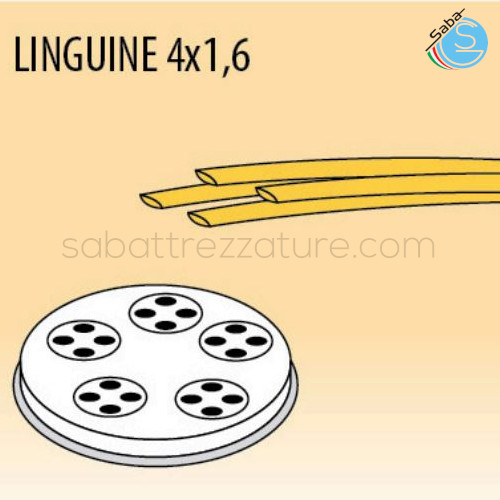 Trafila linguine 4 x 1,6 mm per macchina pasta fresca PF40EN / MPF4N / PF25EN / MPF2.5N / MPF2.5CN FIMAR