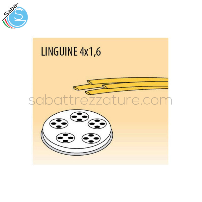 OFFERTA: Trafila linguine 4 x 1,6 mm per macchina pasta fresca PF40EN / MPF4N / PF25EN / MPF2.5N / MPF2.5CN FIMAR