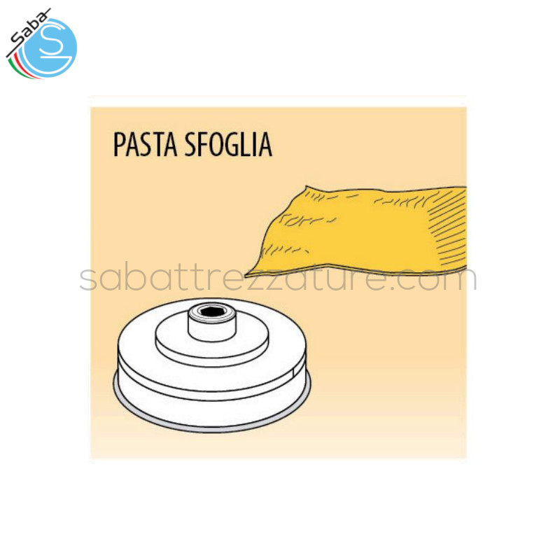 OFFERTA: Trafila pasta sfoglia min. 1 - max 4 mm 155 mm per macchina pasta fresca PF40EN / MPF4N / PF25EN / MPF2.5N / MPF2.5CN FIMAR