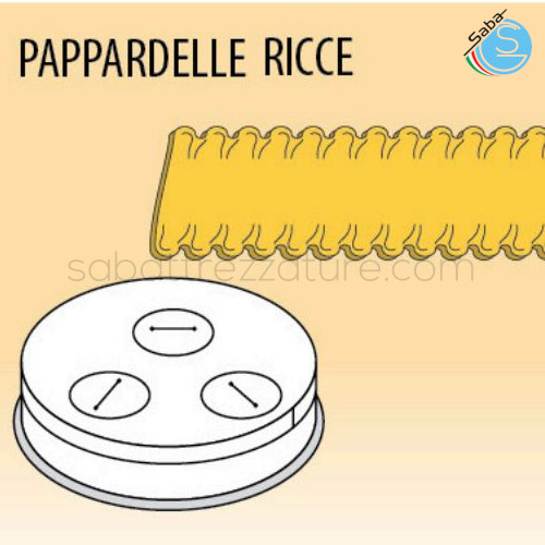 Trafila pappardelle ricce 16 mm per macchina pasta fresca PF40EN / MPF4N / PF25EN / MPF2.5N / MPF2.5CN FIMAR