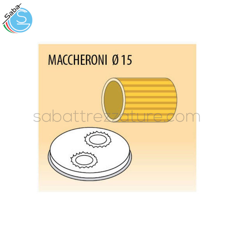 OFFERTA: Trafila maccheroni diametro 15 mm per macchina pasta fresca PF40EN / MPF4N / PF25EN / MPF2.5N / MPF2.5CN FIMAR