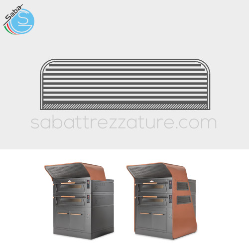 Cappa aspirante con motore per forno elettrico VS70 VISOR ITALFORNI - Dimensioni esterne L148xP145xH42 cm - kW/h Max 0,3