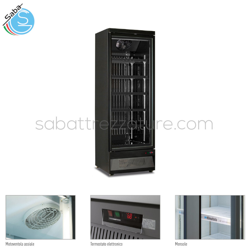 OFFERTA: Armadio frigo murale ventilato - Temperatura 0 °C / +10 °C - Volume Netto Lt 496 - Alim. monofase - Consumo Energia KwH/24H 2,92 - Mensole (LxP) N° 5 mm 637 x 488 - Dim. Est. (LxPxH) mm 750 x 710 x 1997 - Dim. Int. (LxPxH) mm 660 x 545 x 1569