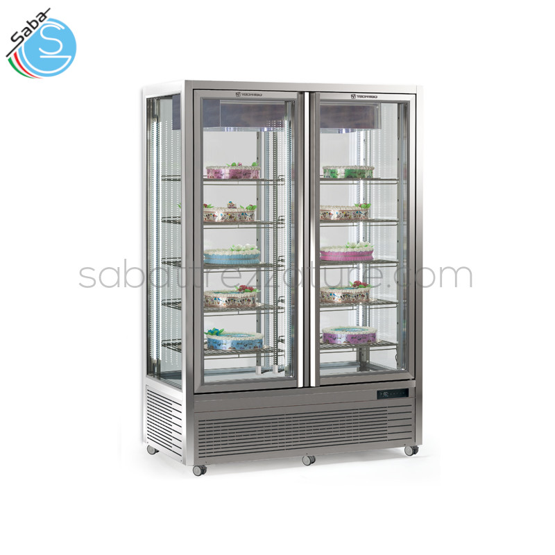 OFFERTA: Vetrina espositiva DIVA 901 BTV VU TECFRIGO - Temperatura (°C) -15/-21 - Dimensioni LxPxH (mm) 1355x680x1875 - Refrigerazione Ventilata - Capacità (L) 800 - Ripiani n° 10 mm. 555x450