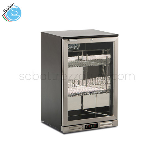 Frigo sotto banco statico con agitatore S 98 XH KLIMAITALIA - Temperatura di esercizio 0°/+10 °C - 1 Anta - Dimensioni esterne (LXPXH) 60x53x89.6 cm - N.2 griglie cromate 60x35,2 cm - Alimentazione monofase