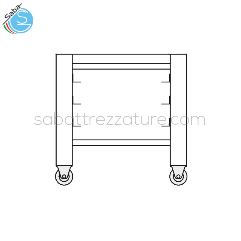 OFFERTA: Supporto forno per pizza TEKNO T2C/I ITALFORNI - Teglie 60x40 cm nr 9 - Dim. est. (cm) H 70 x L 95 x P 128 cm