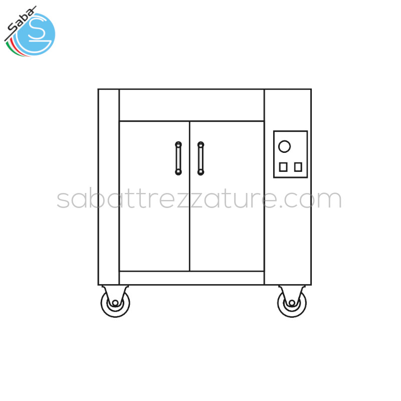 OFFERTA: Cella di lievitazione forno per pizza TEKNO T2C/I ITALFORNI - Teglie 60x40 cm nr 6 - Dim. est. (cm) H 86 x L 94 x P 128 cm - KW/h Max 1