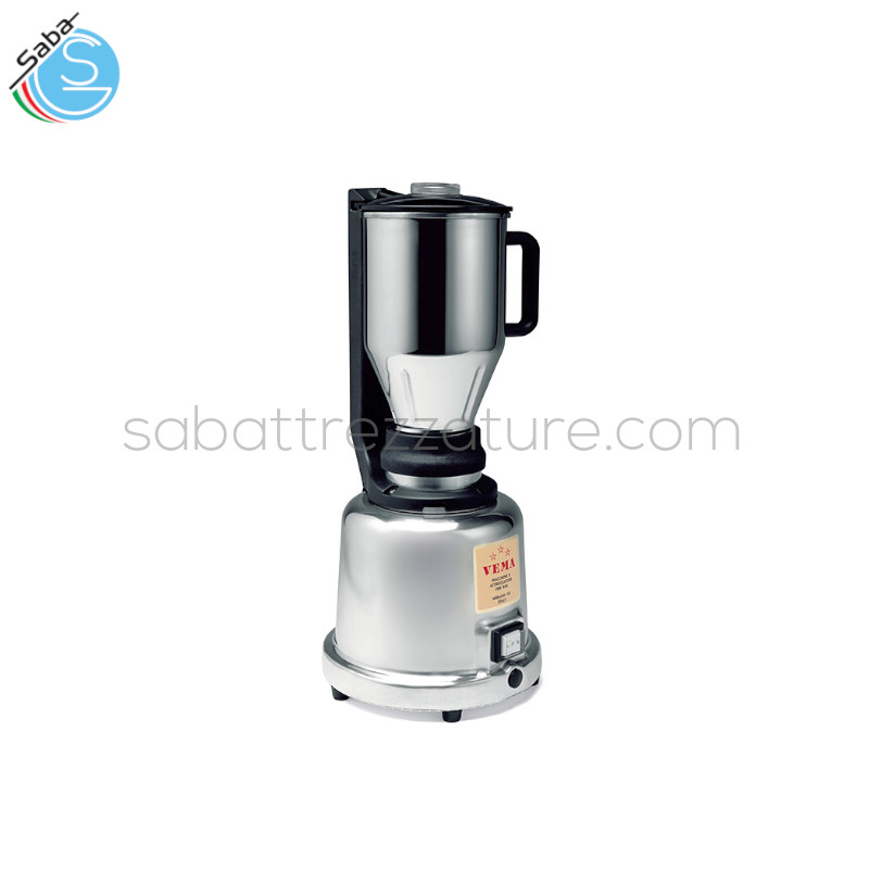 OFFERTA: FRULLATORE FROZEN con bicchiere inox da 2 litri - Corpo in alluminio lucido - Interrutore a 2 velocità - Alimentazione monofase - Potenza 400W - Dimensioni cm. Ø 22 x 48h - Peso kg. 6 - VEMA FR 2055 Inox