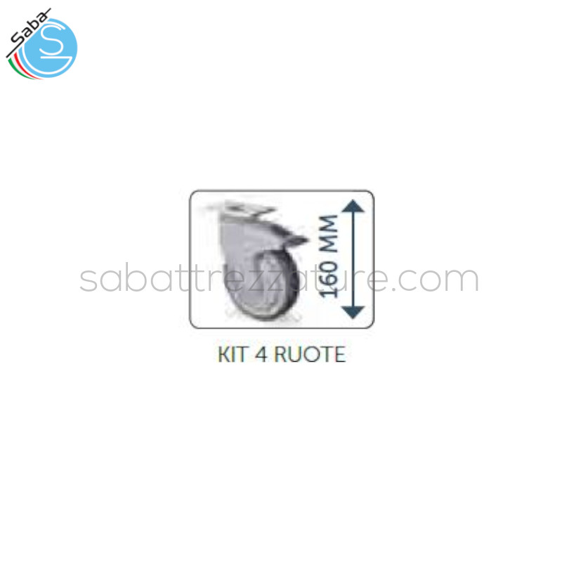 OFFERTA: Kit 4 ruote AFINOX