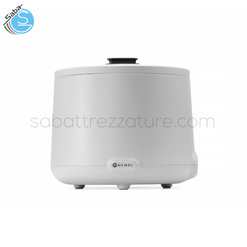 Bollitore per zuppa - Gamma di temperatura da °C 35 a °C 85 con incrementi di 1 °C - Pannello di controllo: Digitale - Altezza mm 325 - Diametro mm 365 - Colore: Bianco - 220-240V/500W