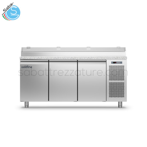 Tavolo Prep-station GN1/1 3 porte -2°+8°C con piano granito GN1/6 h. 760 mm plug-in - Dimensioni 1780×700×1055 mm - Alimentazione Monofase - Potenza assorbita 250 W