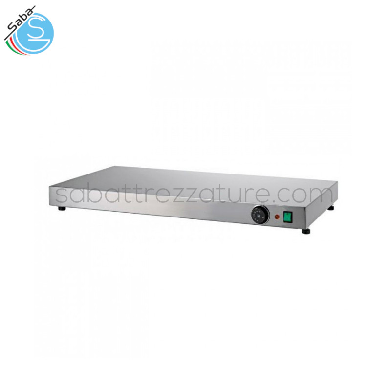 OFFERTA: Piano caldo in acciaio inox PCIAI SABA - Potenza (W) 450 - Alimentazione monofase 230v/ 50-60 HZ - Temperatura di lavoro +30° +90°C - Dimensione macchina (cm) 90 x 45 x 6(H) - Peso netto (kg) 9