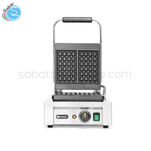 Piastra per waffle Liège, HENDI, 230V/1500W, 330x360x(H)561mm - Peso netto (kg): 19.55