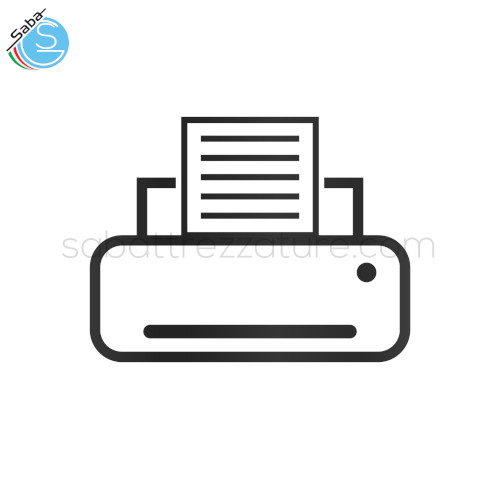 Stampante integrata per sottovuoto WAAGE - Velocità di stampa 80 mm/s carta termica 57x30 mt x 12 carta LINERLESS EASYLOADING (caricamento veloce della carta)