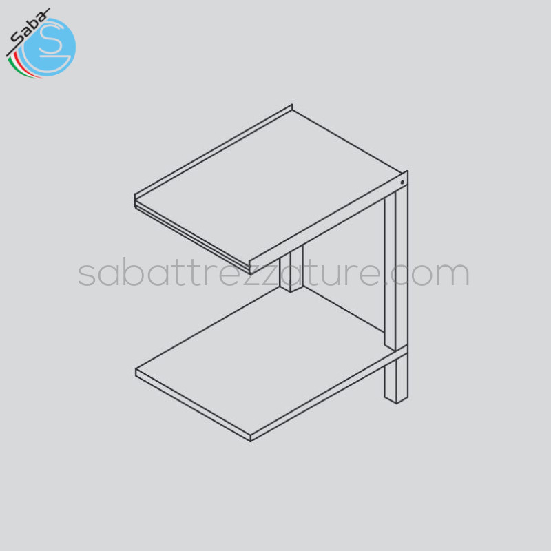 OFFERTA: Tavolo per lavastoviglie a cappotta DIHR - Dimensioni 65x51x86H cm